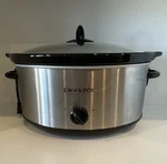 Crock-pot Qt Stainless Steel Slow Cooker Temp Control Silver/black SCV600SS. Fixed Price $19.45.