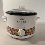 Rival 2-QUART Slow Cooker Crock Pot Model 3122 Chili Pepper Design. Tested Works. Fixed Price $18.27.