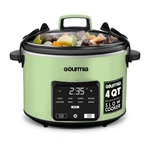 4.5 Qt Programmable Slow Cooker, Presets, Keep Warm, Green Fast Delivery. Fixed Price $35.86.