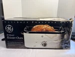 Ge 18 Quart Roaster Oven 169081 New Open Box Ultimate Portable Read. Fixed Price $80.00.