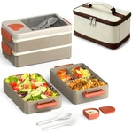 Sitlais Adult Lunch Box Bento & Containers For Large, Khaki. Fixed Price $34.98.