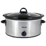Better Chef 4-QUART Oval Slow Cooker Stainless Steel With Removable Crock. Fixed Price $52.99.