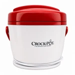 Retro Style Crock-pot Lunch Food Warmer Portable Slow Cooker Red White. Fixed Price $24.99.
