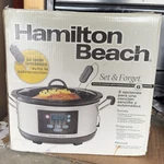 Hamilton Beach Set & Forget Qt Programmable Slow Cooker 33966. Fixed Price $109.70.