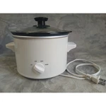 White Small Slow Cooker 1.5 Quart Mini Crock Pot YD-500 W14A4590 High Warm. Fixed Price $16.99.