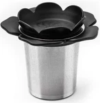 Lhs Flower Shape Stainless Steel Basket Tea Infuser With Heat Proof Handles. Fixed Price $9.99.