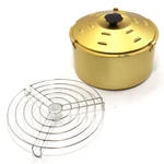 Rival Crock Pot Bread Cake Gold Metal Insert Baker 8" X 4" With Rack. Fixed Price $14.99.