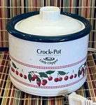 Rival Little Dipper Mini Crock Pot Cherries Wax Melt Warmer Lid Slow Cooker. Fixed Price $21.17.