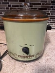 Vtg 1970S Rival Crock Pot Slow Cooker 3.5 Qt Avocado Green Model 3100/2 Tested. Fixed Price $25.00.