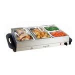Megachef Buffet Server & Food Warmer With 4 Removable Sectional Trays , Heat. Fixed Price $85.73.
