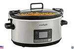 7-QUART Slow Cooker, Portable Programmable With Timer & Locking Lid, Stainless. Fixed Price $160.48.