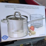 Oster Sangerfield 3-PIECE Stainless Steel Deep Fryer Pot Set Lid/basket. Fixed Price $29.99.