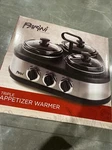 New Parini Cookware Trio 3-1QT. Appetizer Warmer Stainless Steel Crockpot. Fixed Price $33.15.
