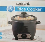 Courant 6 Cups 3 Uncooked Rice Cooker - Black New. Fixed Price $16.00.