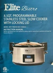 Slow Cooker 8.5 Quarts Elite Bistro- MST-900XVD: Programmable -s/s Silver Or Red. Fixed Price $49.99.