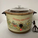 Vintage Electric Slow Cooker - Crockery 5.5 Quart Tested. Fixed Price $59.99.