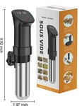 Rocyis HKSV001 Silver Black Digital Touch Screen Electric Sous Vide Cooker 1000W. Fixed Price $25.00.