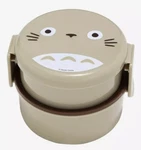 New My Neighbor Totoro 2 Tier Round Bento Lunch Box W/ Fork (17OZ) - Authentic. Fixed Price $20.00.