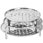 Nrdbeee Round Stainless Steel Rack 7.6" 8.5" 9.33" Inch Diameter Steaming Sta.... Fixed Price $16.92.