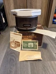 New - Vintage Rival Crock Ette Slow Cooker Model 3200 1 Quart Nos. Fixed Price $35.00.