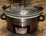 Crock-pot & Carry 7QT. Digital Countdown Slow Cooker Stainless Steel. Fixed Price $22.98.