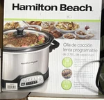 Hamilton Beach 33443 Programmable Slow Cooker 3.78L Stainless Steel Silver/black. Fixed Price $39.50.