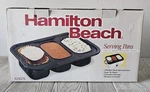 Hamilton Beach Serving For 18 Quart Roaster Oven #32507 Buffet Set. Fixed Price $45.00.