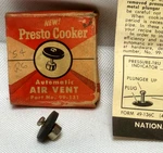 New Presto Air Vent 99-131 Or 82058 Pressure Cooker Part Replacement Vintage. Fixed Price $11.04.