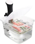 Versatile 12-QUART Sous Vide Container With Built-in Rack And Collapsible Hinged. Fixed Price $48.87.