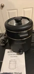 Kitchen Hq Electric Mini Slow Cooker 885678 Black Stainless Steel Steam Tray. Fixed Price $22.01.