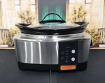 Crock Pot SCCPTP600-S Quart Stainless Steel Oval Slow Cooker. Fixed Price $131.99.
