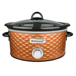 Brentwood SC-140C Slow Cooker Scallop Pattern 4.5 Quart Copper. Fixed Price $59.99.