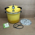 Rare Presto Pressure Cooker Canner 409 20 Quart Harvest Gold Yellow Vintage Usa. Fixed Price $69.99.
