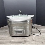 Delonghi DCP707 Stainless-steel Programmable 5-QUART Slow Cooker. Fixed Price $59.99.