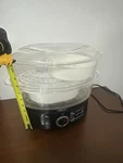 Bella XJ-10102A Electric Food Steamer 800W 2-TIER Black/clear Easy Clean. Fixed Price $18.52.