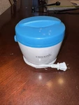 Electric Crock Pot Food Warmer Slow Cooker Portable Kitchen 20 Oz Capacity Blue. Fixed Price $18.00.
