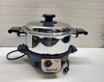 Kitchencraft 4 Qt Dutch Oven Americraft Stainless Pot Electric Cooker Base & Lid. Fixed Price $527.99.