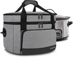 Yorepek 2 Layer Slow Cooker Carrier, Compatible With 6, 7, 8 Quart Gray. Fixed Price $31.44.