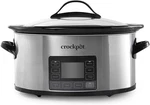 Crock-pot Mytime 6 Quart Digital Programmable Slow Cooker Stainless Steel. Fixed Price $130.00.