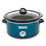 Brentwood Scallop Pattern 4.5 Qt Slow Cooker In Blue. Fixed Price $71.95.
