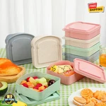 1 Pc Portable Sandwich Lunch Box Reusable Food Storage Case Microwave Safe. Fixed Price $9.99.