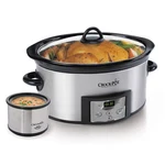 Crock-pot 6-QUART Countdown Programmable Oval Slow Cooker With Dipper, Stainl.... Fixed Price $118.85.