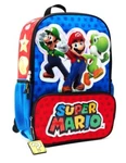 Super Mario Bros. 17" Premium School Backpack W/optional Insulated Lunch Box Nwt. Fixed Price $24.99.