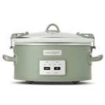 Crock Pot 6 Qt And Carry Programmable Slow Cooker With Locking Lid, Green. Fixed Price $79.99.