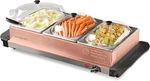 Homecraft 3-STATION 1.5 Quart Copper Buffet Server & Warming Tray New. Fixed Price $9.95.