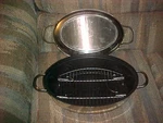 Ultrex Ii Roaster W Lid Rack Gourmet Quality 0102 Korea 18/10 Stainless Coated. Fixed Price $75.00.