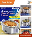 Slow Cooker Liners 3-8 Qt Bpa-free Easy Cleanup Pack Of 20. Fixed Price $22.98.