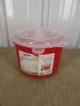 Microwave Rice Steamer Cooker Bpa Free 2.6L Red Dependable Brand. Fixed Price $8.00.