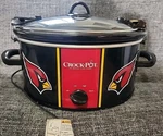 Official Nfl Arizona Cardinal Crock-pot 6QT Logo Tailgate Carry Slow Cooker.. Fixed Price $45.00.