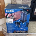 Thermos Ultimate Outdoor Cooking Set 30 Qt Aluminum Pot Turkey Deep Fryer & Pan. Fixed Price $62.96.